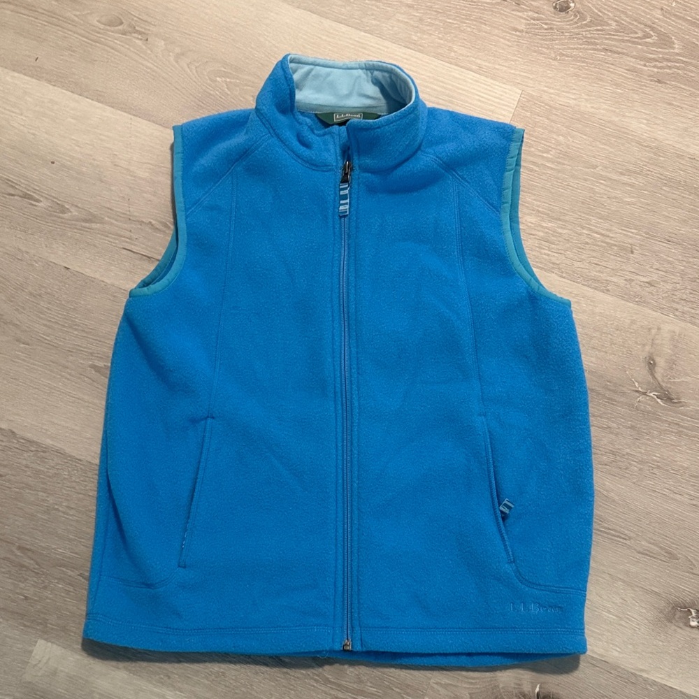 L. L. Bean Children’s Blue Fleece Vest - Size L (14-16)